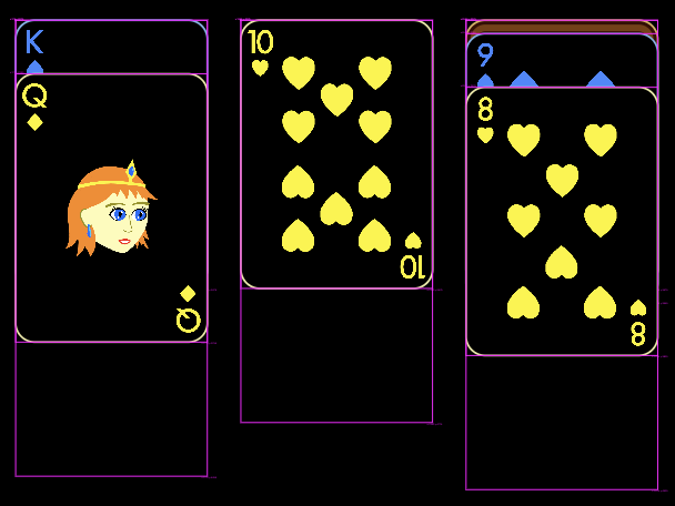 Illustration of Tableau Pile Hitboxes